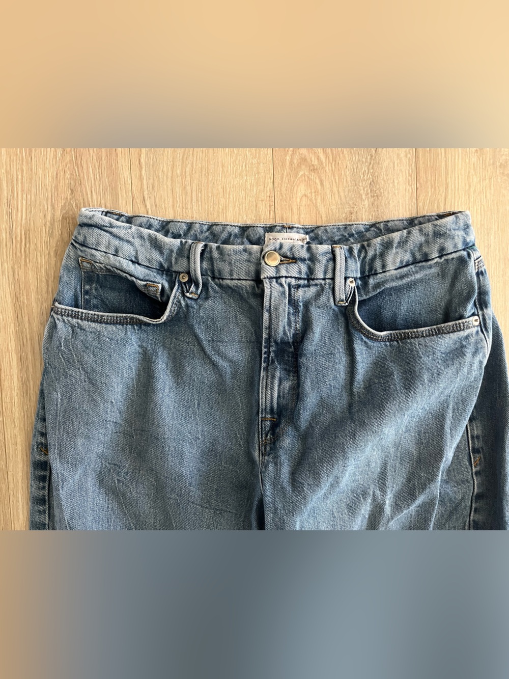 Good American Women’s Vintage Straight Jeans Indigo 599 - Size 10/30 - Picture 2 of 6